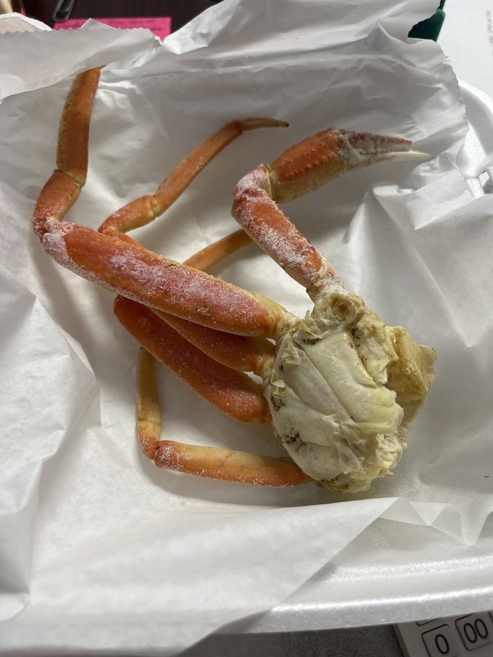 Boiled Snow Crab Cluster